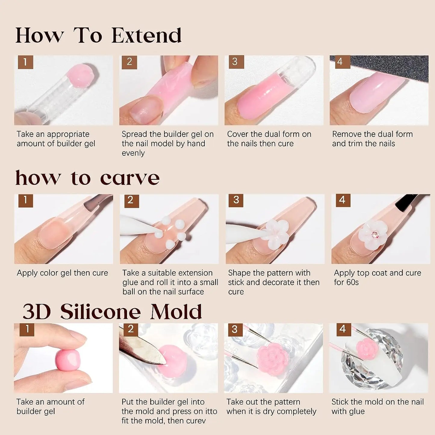 Builder Gel For Nails Hard Gel Extension