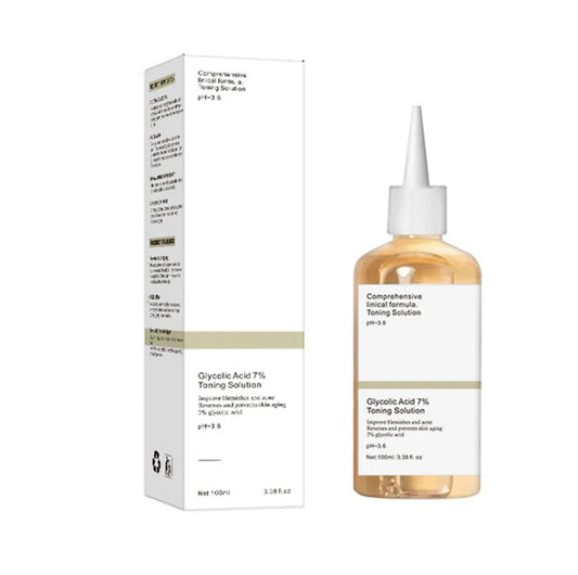 Glycolic Acid 7% Toning Solution To Remove Acne Moisturize Skin Rejuvenating Lotion Gentle Glycolic Acid Tone Exfoliating Toner