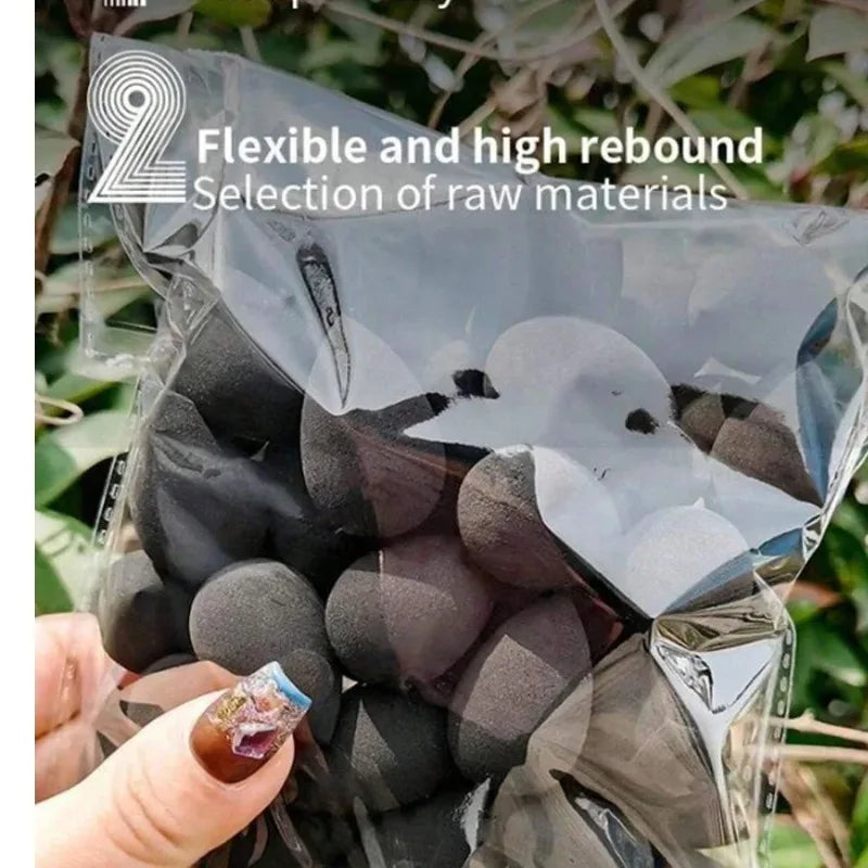 20/50PCS  Mini Finger Puff Beauty Cosmetic Foundation Cosmetic Sponge Makeup Blender Suitable For Cream & Powder Concealer