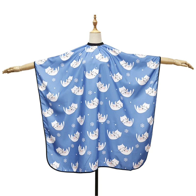 Salon Children  Cartoon Pattern Haircut Apron Waterproof Hairdressing Cloth Cape Professional Barbershop Styling Accessories