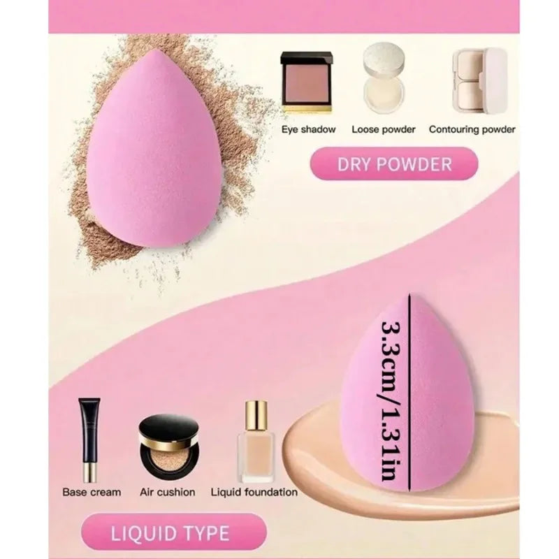 20/50PCS  Mini Finger Puff Beauty Cosmetic Foundation Cosmetic Sponge Makeup Blender Suitable For Cream & Powder Concealer