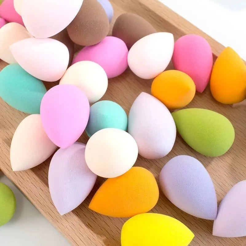 20/50PCS  Mini Finger Puff Beauty Cosmetic Foundation Cosmetic Sponge Makeup Blender Suitable For Cream & Powder Concealer