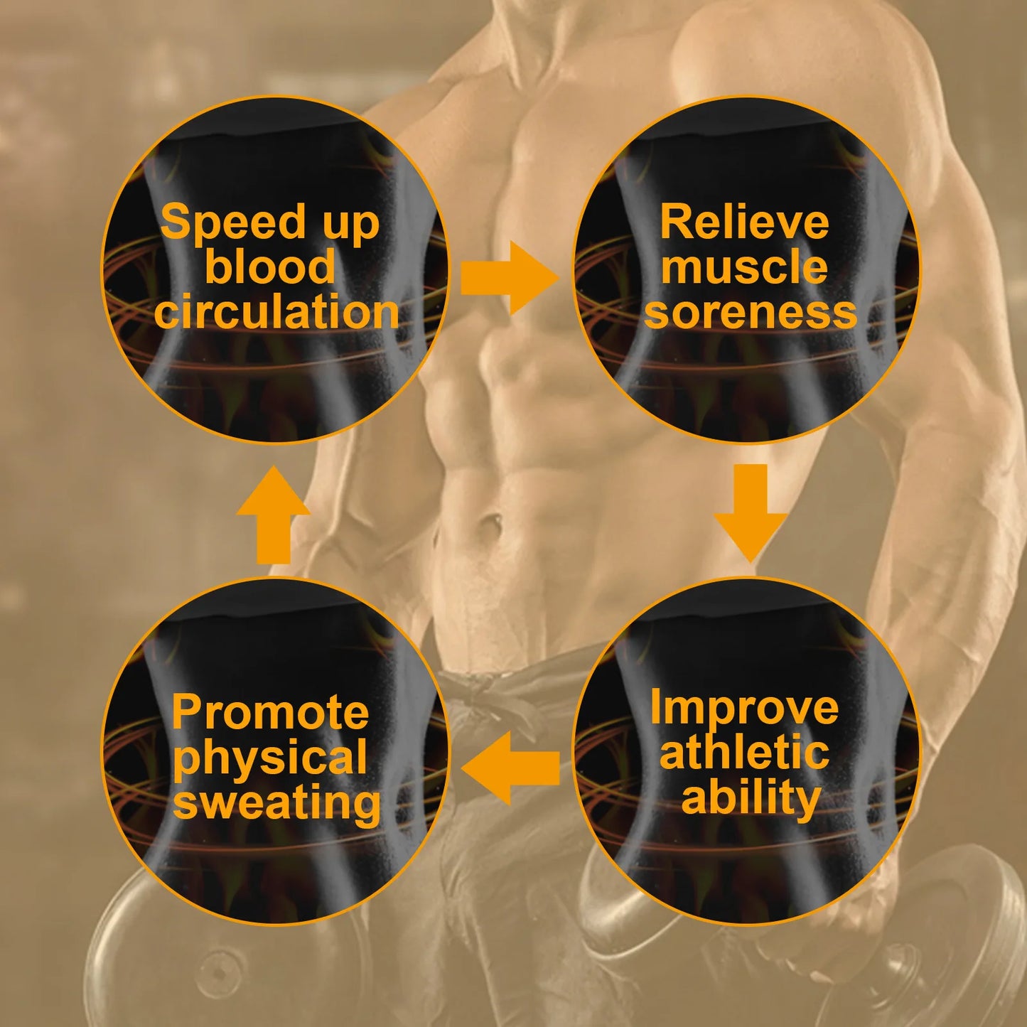 Abdominal muscle cream, vest line, fitness shaping cream, oil release, sweat wicking exercise, strengthening muscles